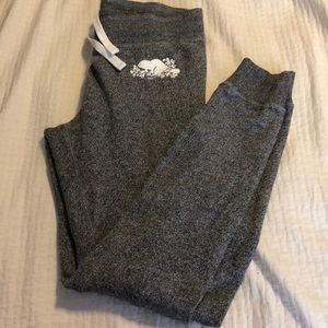 Roots salt and pepper leggings with drawstring